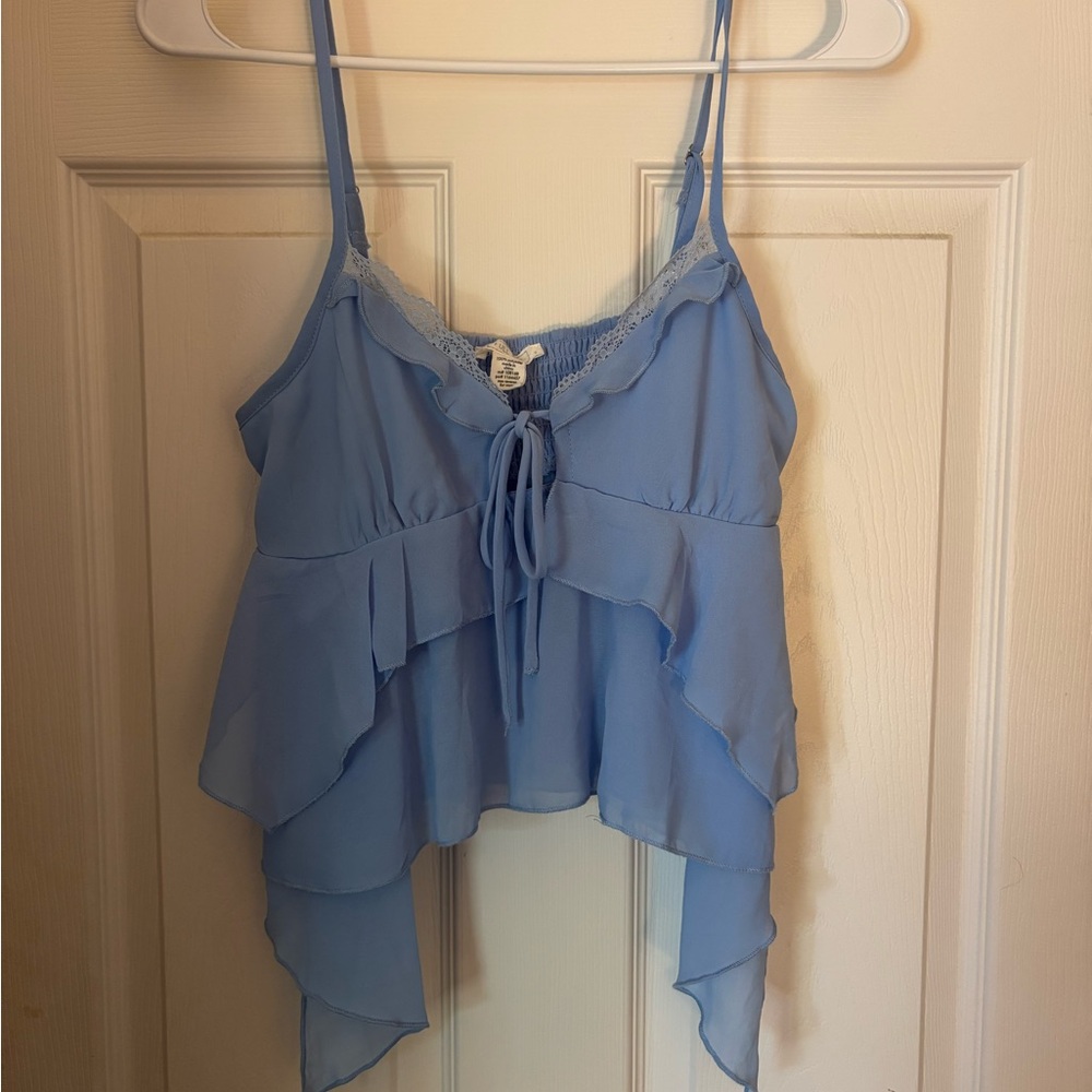 Full Tilt Light Blue Layered Camisole